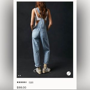 Free People Ziggy Overalls - Large